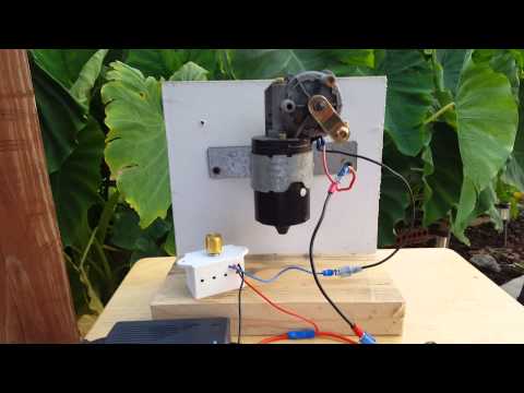 Demo of 12v Power Supply Powering a Wiper Motor with a Motor Controller