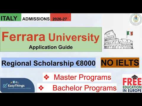 Università di Ferrara, Ammissioni 2026, Master, Corsi di Laurea Triennale | Guida alle Iscrizioni...