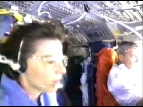 STS-89 undocking-inside Mir