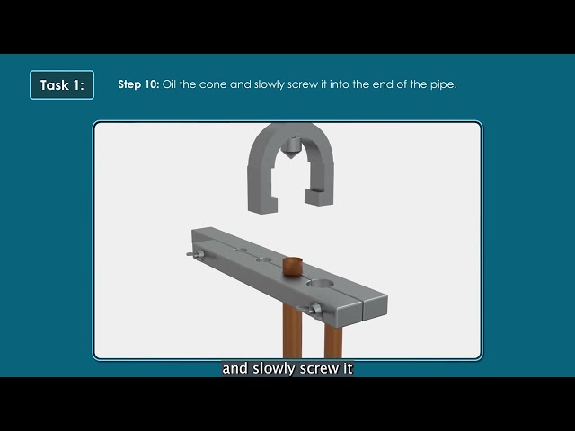 Make flare joints and test them with flare fittings