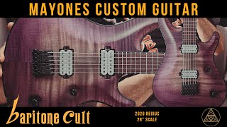 Video thumbnail for Mayones Custom Guitar! 28" Scale Regius Baritone by Baritone Cult