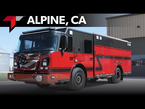 Alpine, California, Toyne PRV Fire Apparatus Delivery