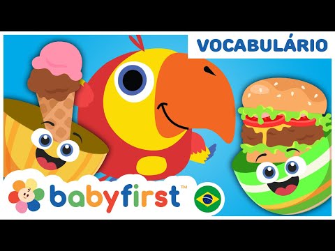 APRENDA NOVAS PALAVRAS COM OVOS SURPRESA | Larry o papagaio | Desenhos educativos | BabyFirst Brasil