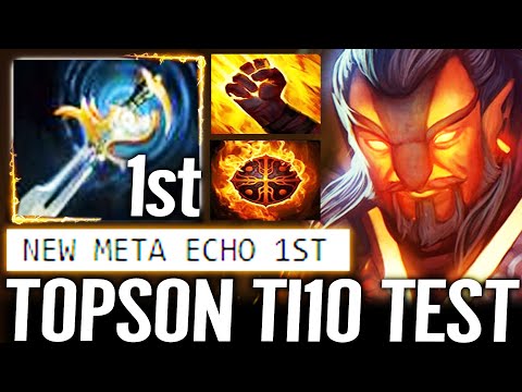 🔥 TOPSON TI10 NEW TEST — Ember Spirit Echo Sabres 1st ITEM WTF Meta MID Dota 2 Pro