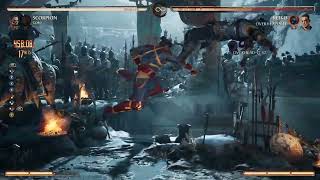 MK1. 55% combo Scorpion & Goro 2 bars full kameo