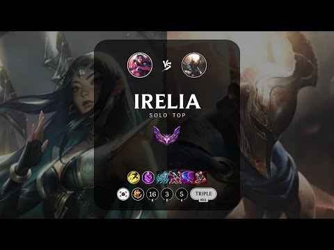 Irelia Top vs Pantheon - KR Master Patch 13.13