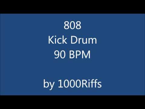 808 Kick Drum 90 BPM - Beats Per Minute