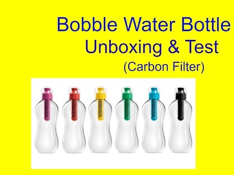 Bobble Water Bottle Unboxing and Test (Carbon Filter)