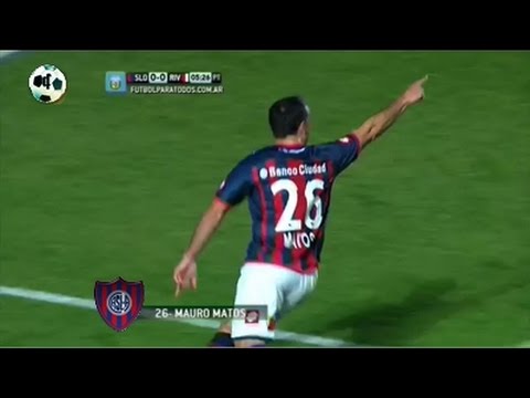 Gol Mauro Matos - San Lorenzo 1 Vs River Plate 0 - Primera División 2014
