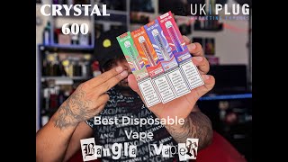Crystal Vape. Best vape 2022. 600 puffs. Disposable vape. Amazing flavours. Bangla Vaper. London.