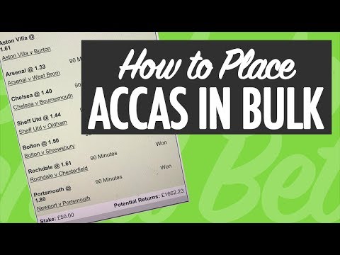 How to Place Accas in VOLUME