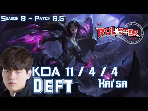 KT Deft KAI'SA vs XAYAH ADC - Patch 8.6 KR Ranked
