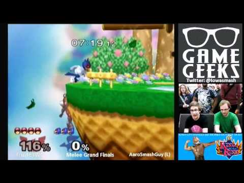 KotR - Aarosmashguy (Falco) vs. Frizzle (Fox/Falcon) SSBM Grand Finals - Melee