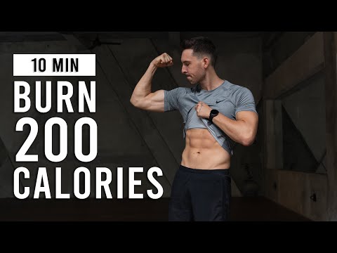 BURN 200 CALORIES With This 10 Min Full Body Cardio HIIT Workout (No Equipment)