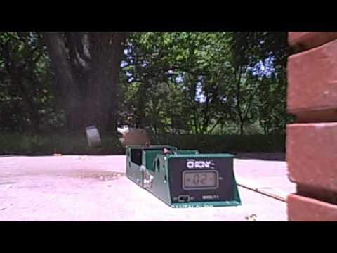 Air cannon shots in slow motion