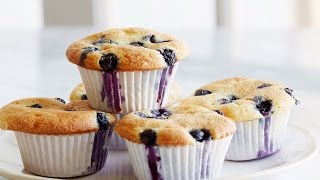 How to Make Ina's Blueberry Coffee Cake Muffins | Food Network