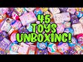 Unboxing 45 NEW Blind Bags! HUGE Unboxing Party