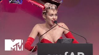 Miley Cyrus Gives Powerful Speech At AmfAR Inspiration Gala | MTV News
