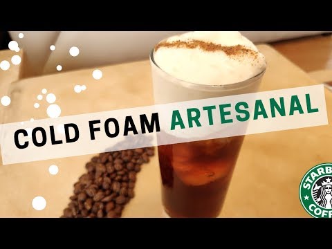 Como hacer cold foam | Espuma fría tipo starbucks ☕ ❄️
