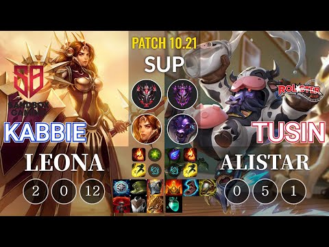 SB Kabbie Leona vs KT TusiN Alistar Sup - KR Patch 10.21