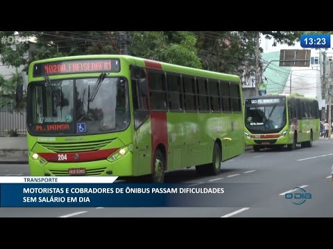 Motoristas e cobradores de í´nibus passam dificuldades sem salário em dia 14 05 2021