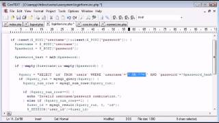 Beginner PHP Tutorial 143 Protecting the User Against SQL Injection