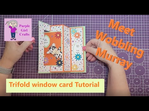 Tri Fold window card tutorial with a wobble