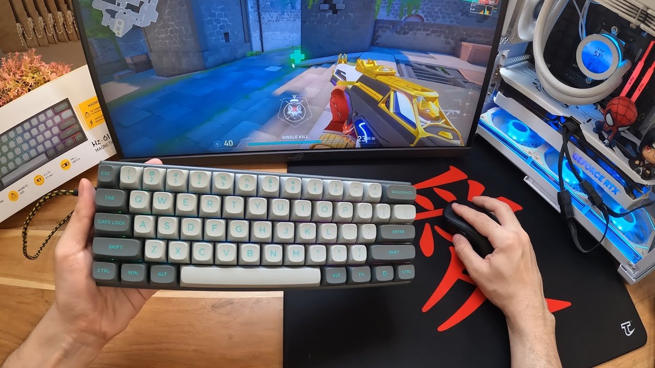 Teclado Barato Apelão para FPS - Switch Magnético E-Yooso HZ-61 8000hz