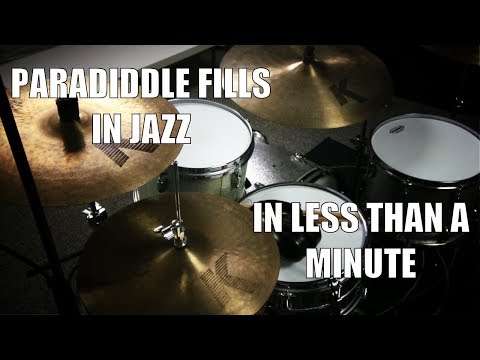 Paradiddles in Jazz in less than a Minute - Daily Drum Lesson