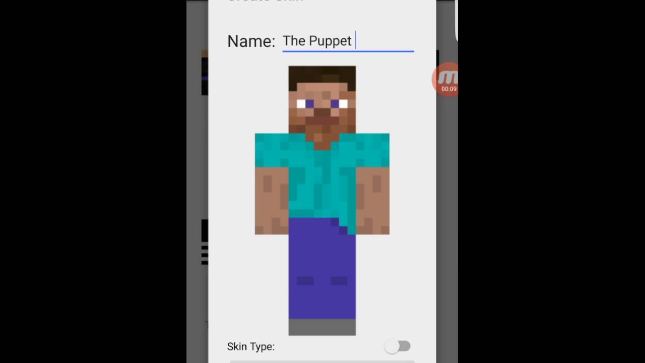 How to create the puppet minecraft skin