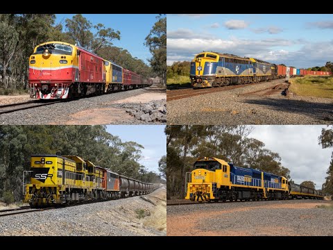 Trains on the Dunolly to Inglewood Line