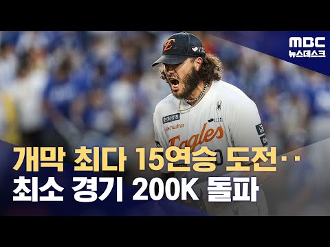 '개막 15연승 도전' 폰세‥'오늘도 명불허전'