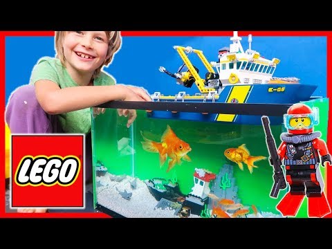 Lego City REAL FISH Deep Sea Exploration Vessel Adventure