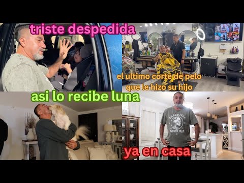 SON MUY TRISTES LAS DESPEDIDAS 😂‼️ ASÍ RESIVIO LUNITA A SU PAPÁ ‼️🥰