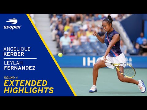 Angelique Kerber vs Leylah Fernandez Extended Highlights | 2021 US Open Round 4