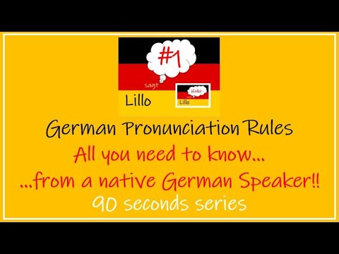 How to Pronounce German letters#German Pronunciation Rules#ALL You Need to Know#90 Seconds Series #1