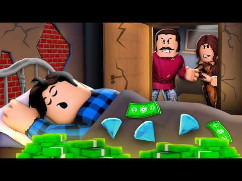 Growing Up RICH In A POOR Family! (A Roblox Movie)