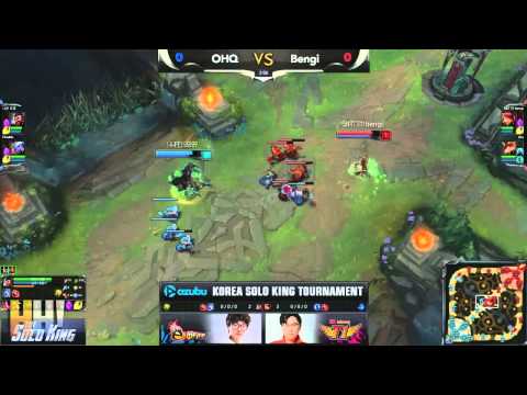 5. Bengi vs OHQ - Game 1 - "The Solo King" Korean 1vs1 Tournament
