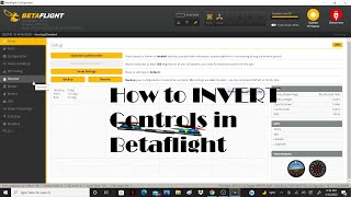 How to invert FPV controls in Betaflight