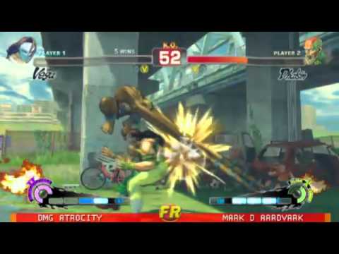 DMG Atrocity (Vega) vs Mark D Aardvark (Dhalsim) Ranbat 2.3 2/8/11