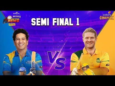 Skyexch RSWS S2 | Semi Final 1 | India Legends vs Australia Legends |Full Highlights|Colors Cineplex
