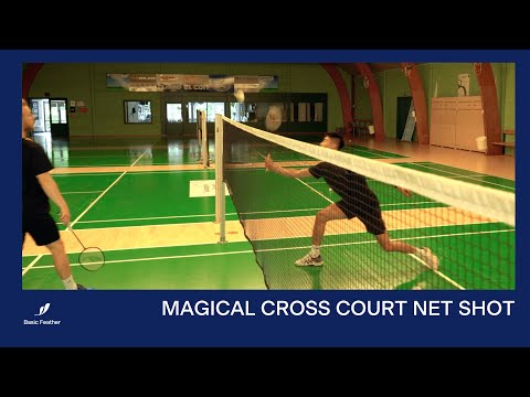 How to play a MAGICAL CROSS NET SHOT | Badminton tutorial
