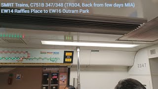 [Back from 4 days MIA] SMRT KNS C751B [347/348] [Raffles Place → Outram Park]