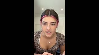 Charli D'amelio Makeup | instagram ig live 11/8/2020