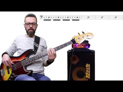 Lezioni di basso 19 - 16th Ghost Notes e Spostamenti