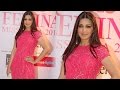 Sonali Bendre In Pink Sequined Gown By Huemn Femina Miss India 2015 Red Carpet