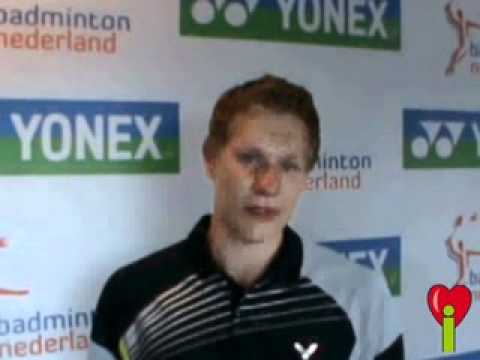 Jim Middelburg houdt van badminton