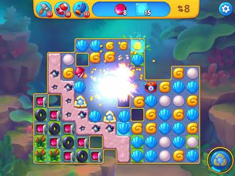 Fishdom level 5737 no boosters フィッシュダム ノーマル [Friend's]