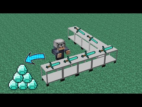 ELMAS KILIÇ FABRİKASI YAPIYORUZ! - Minecraft