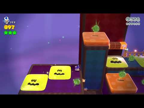 Super Mario 3D World (Switch) 11-1 100% Speedrun - Time: 54 (WR)